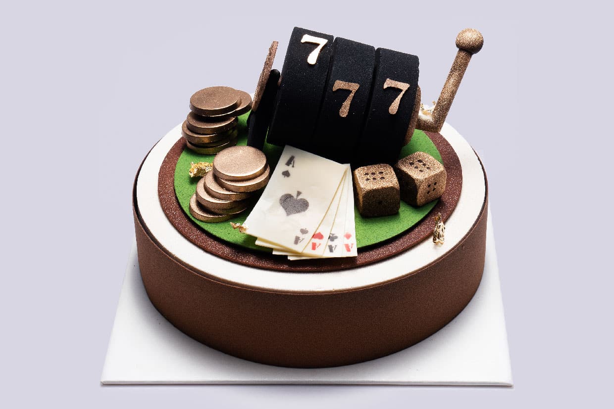 Casino Themed Tiramisu Cake