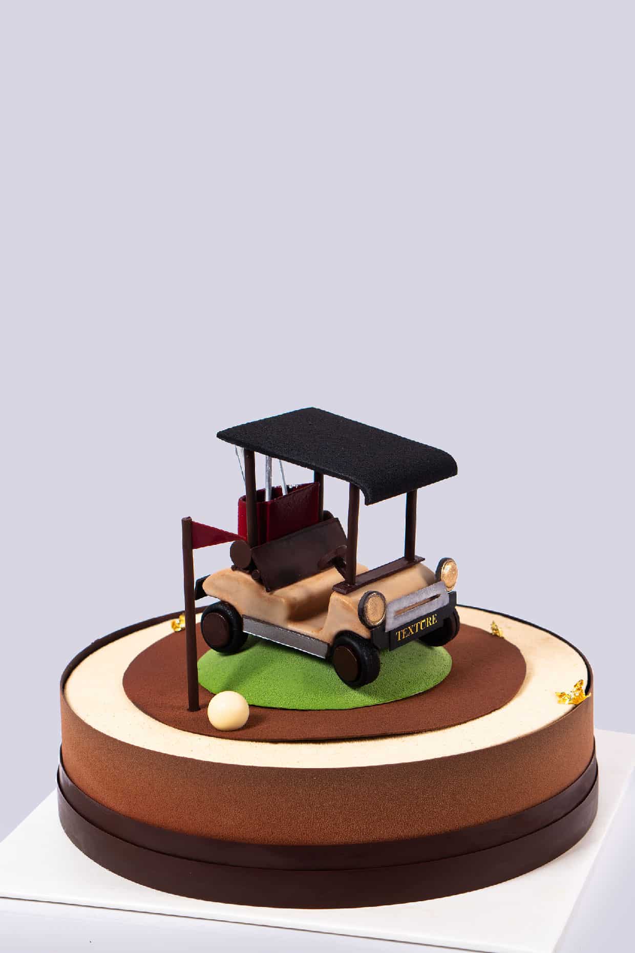 Golf Cart Themed Tiramisu Cake